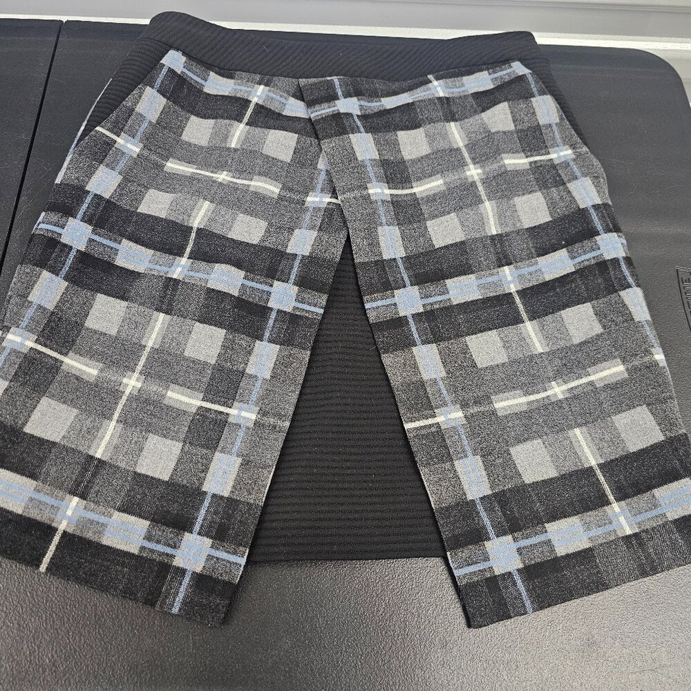Karen Millen Split-Front Plaid Skirt (6)
